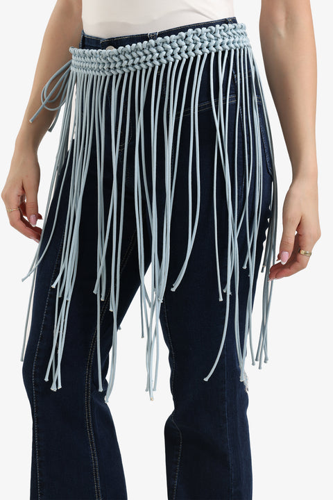 Waist Braided Fringe Belt