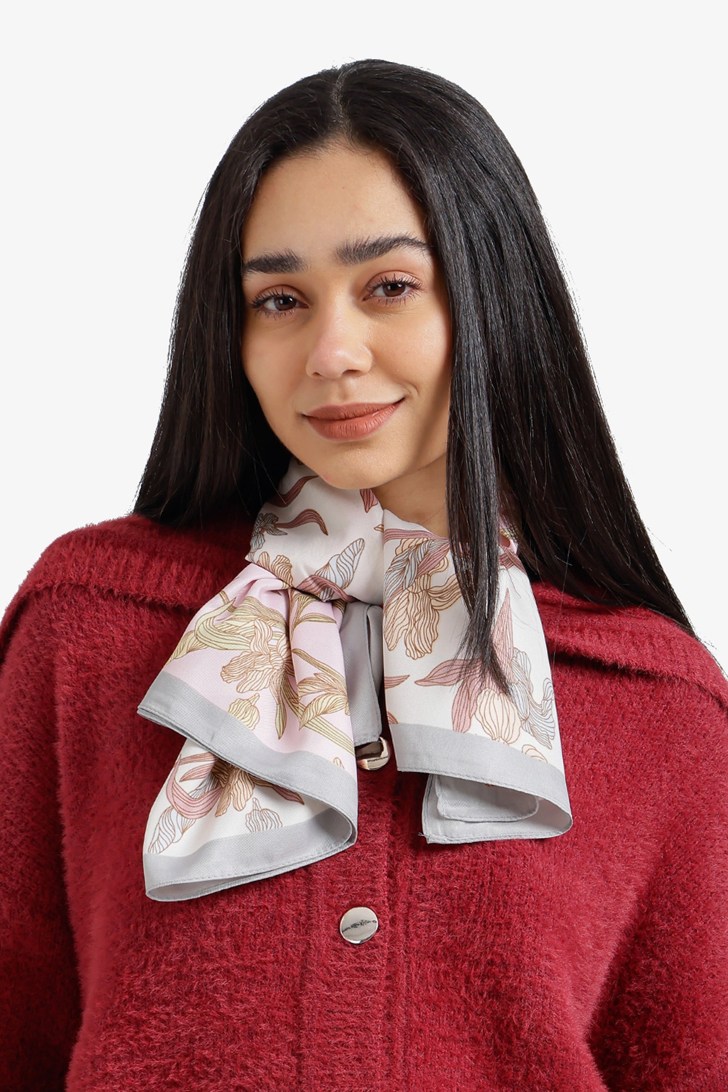 Botanical Satin Scarf