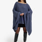 Asymmetric Sleeve Poncho
