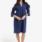 Tencel Collared V-Neck Dress