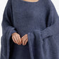 Asymmetric Sleeve Poncho