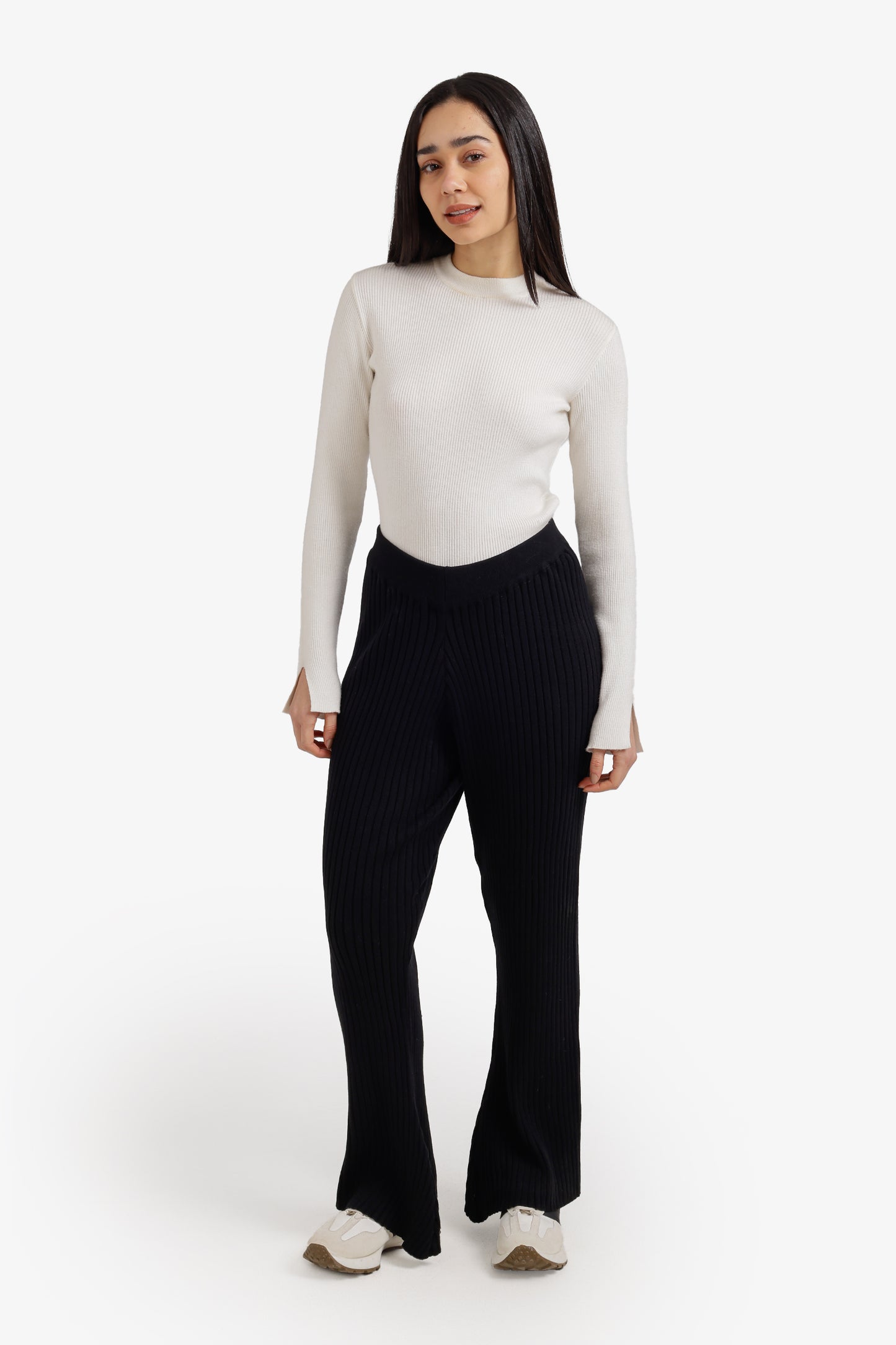 Ribbed Flare Pants