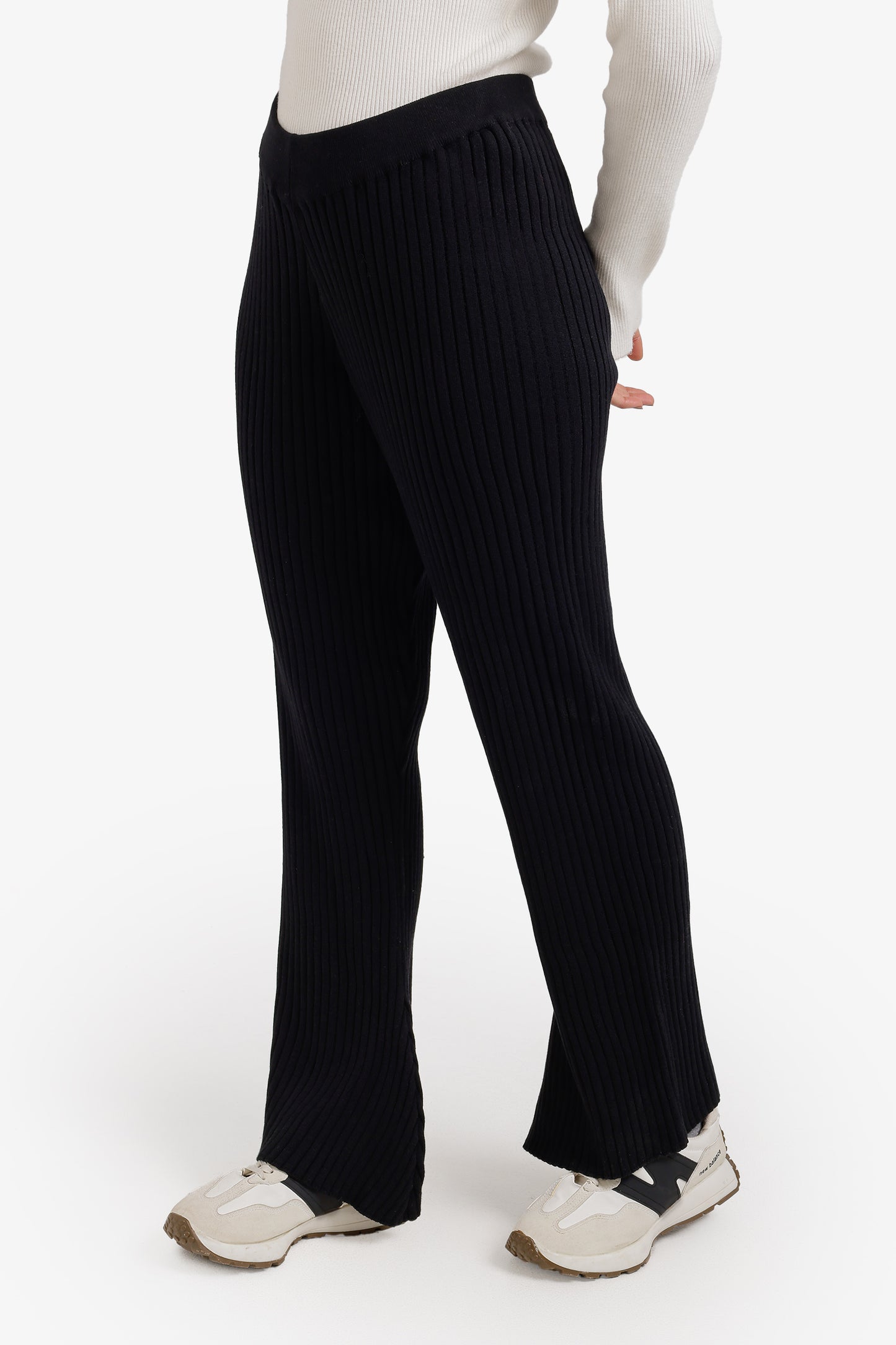 Ribbed Flare Pants
