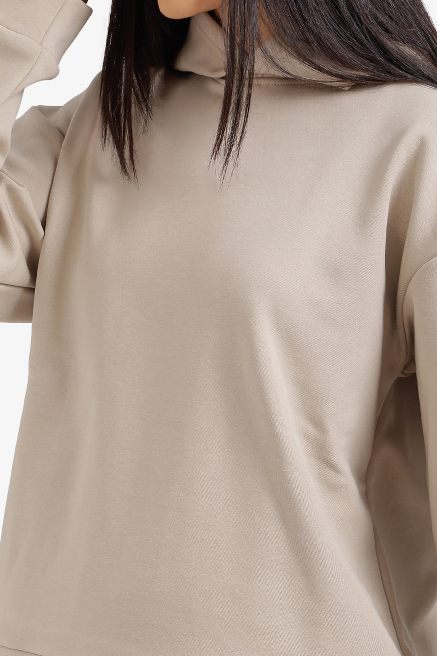 سويت شيرت مريح بغطاء رأس