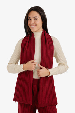 Ribbed Knitted Scarf
