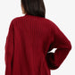 Mock Neck Ribbed Pullover