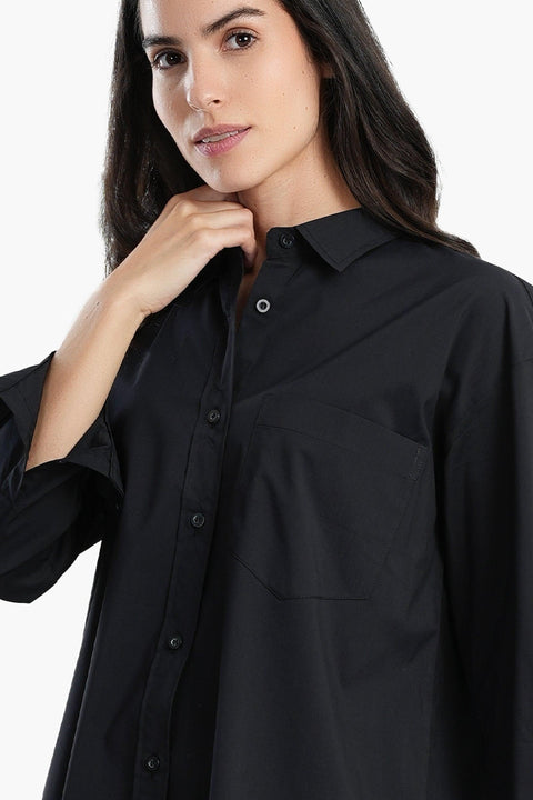 Hip Length Basic Shirt