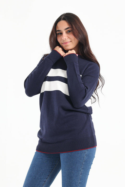 Wide Stripes Pullover