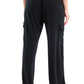 Black Voile Cargo Pants