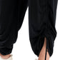 Black Voile Cargo Pants