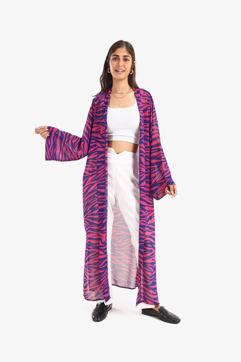 Colored Chiffon Kimono