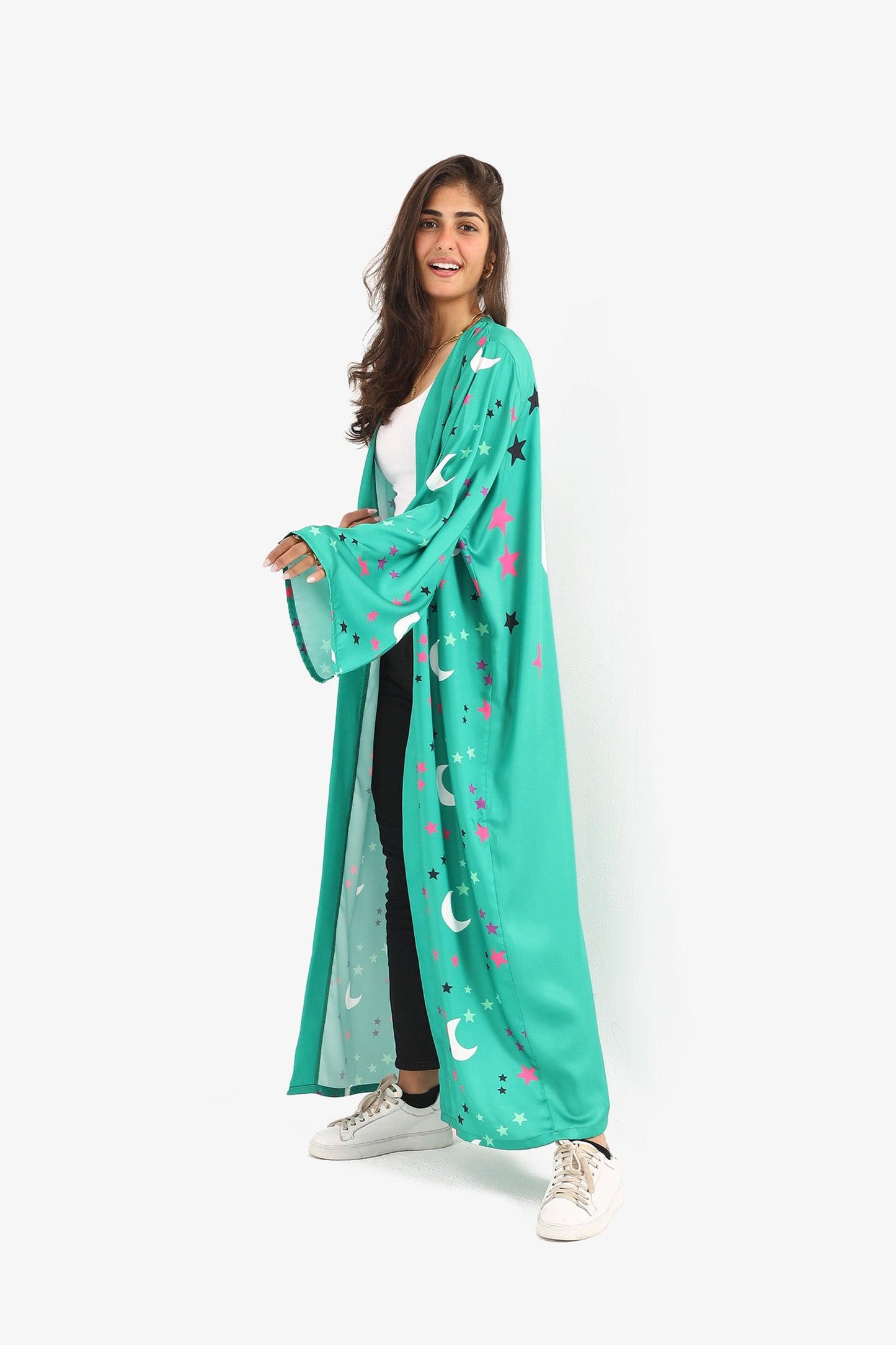 كيمونو بطبعة أهلّة ونجوم