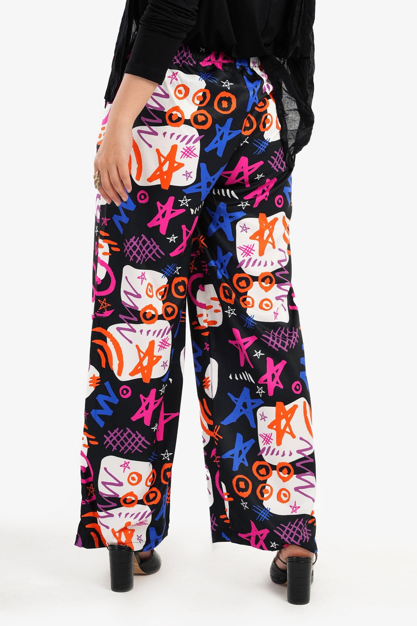 بنطلون مطبوع هاي ويست