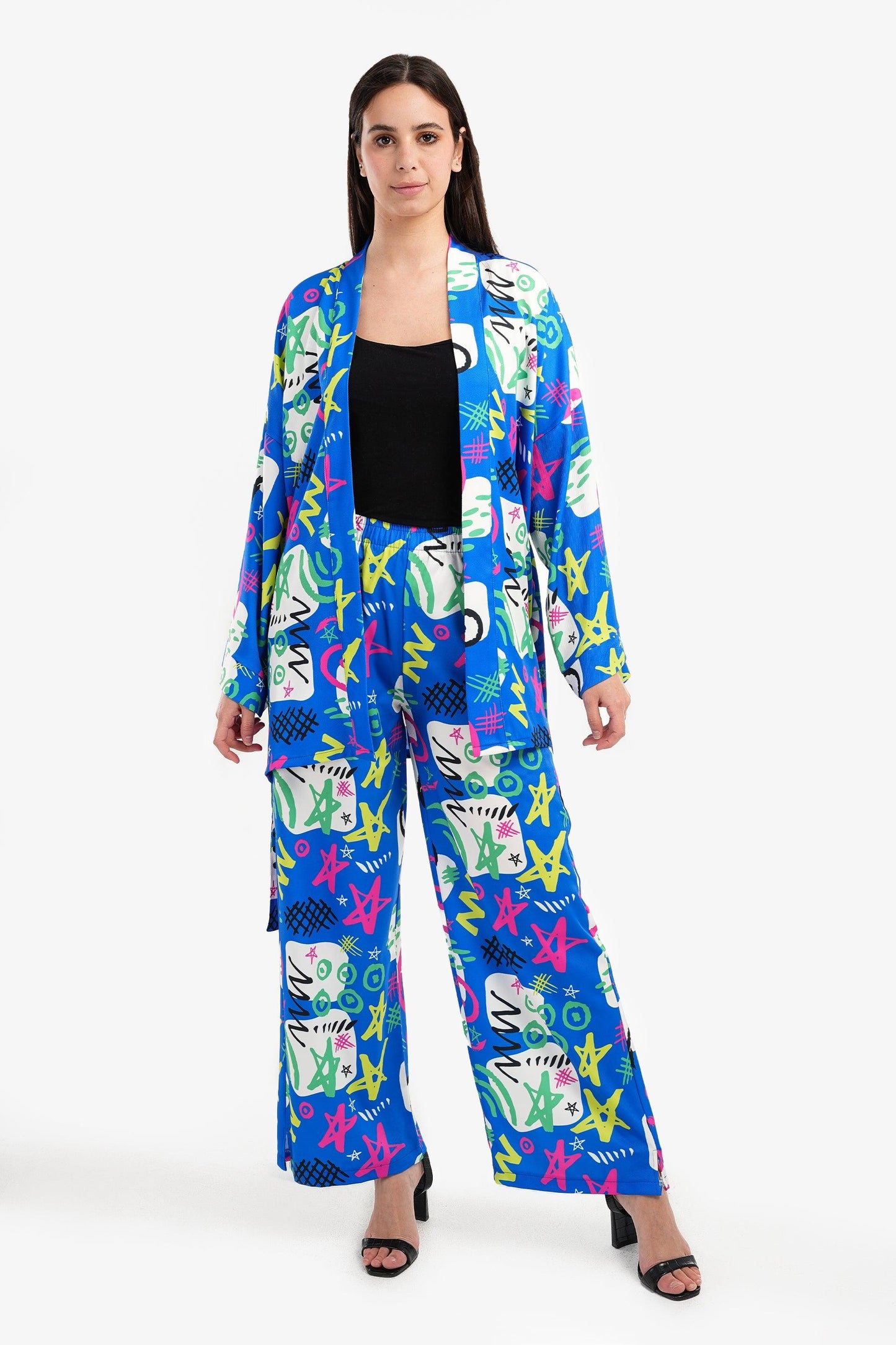 بنطلون مطبوع هاي ويست