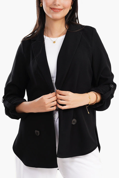 Notch Collar Chic Blazer