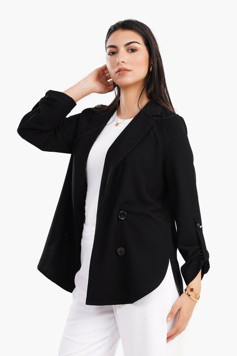 Notch Collar Chic Blazer