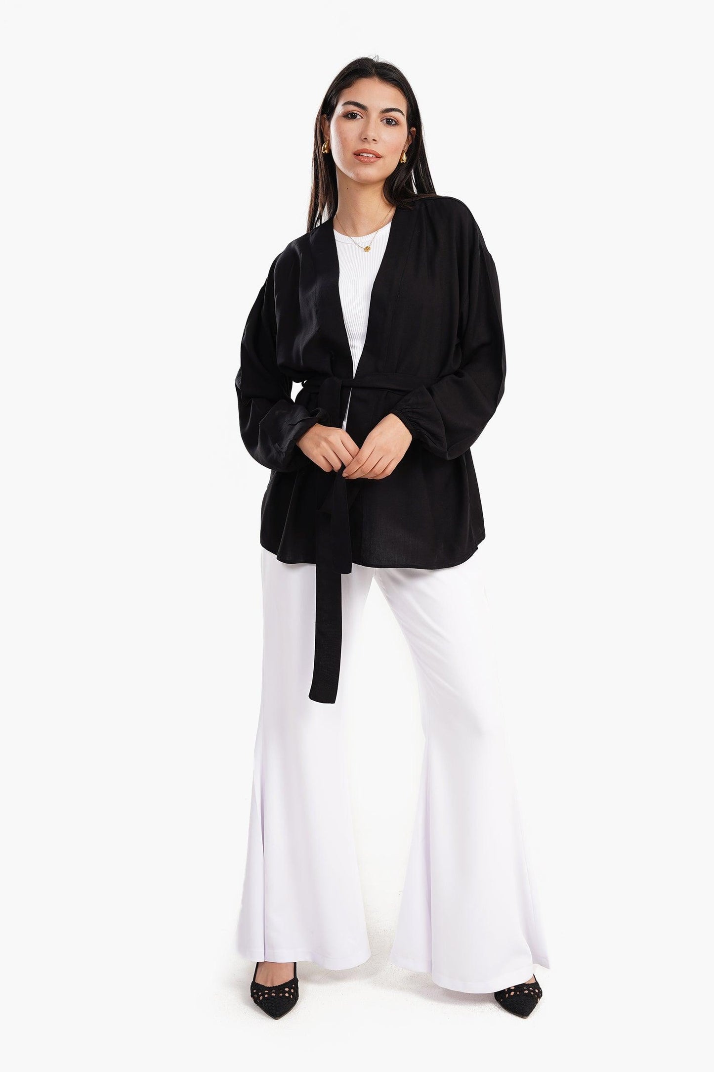 بنطلون فلير كريب ليكرا