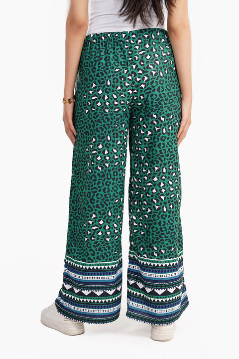 Green All Over Print Pants