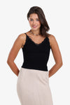 Sleeveless Top with Lace