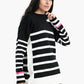 Pullover with White Stripes