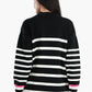 Pullover with White Stripes