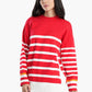 Pullover with White Stripes
