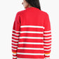 Pullover with White Stripes