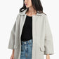 Wool Blend Collared Coat