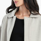 Wool Blend Collared Coat