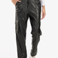 Black Leather Baggy Pants
