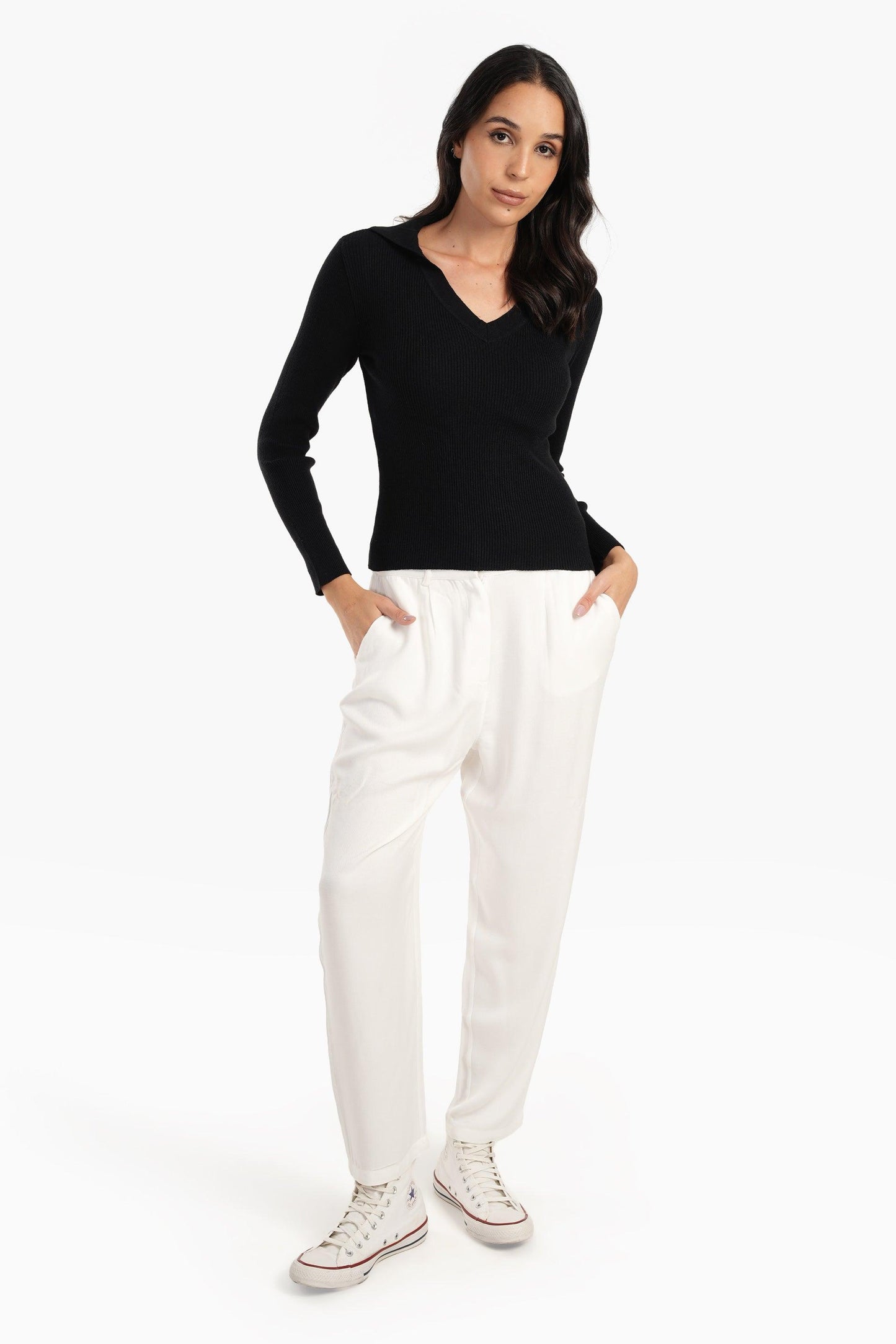 بنطلون بقصة كاروت أنيق