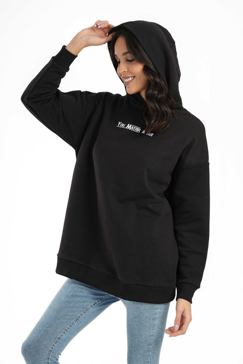 Black Milton Lounge Sweatshirt