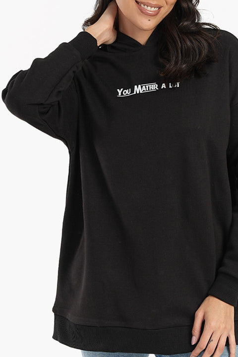 Black Milton Lounge Sweatshirt