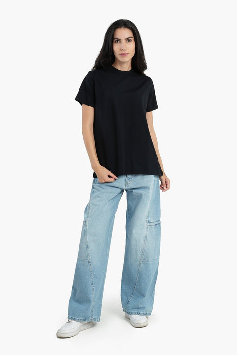 Cotton Basic Slip On T-Shirt