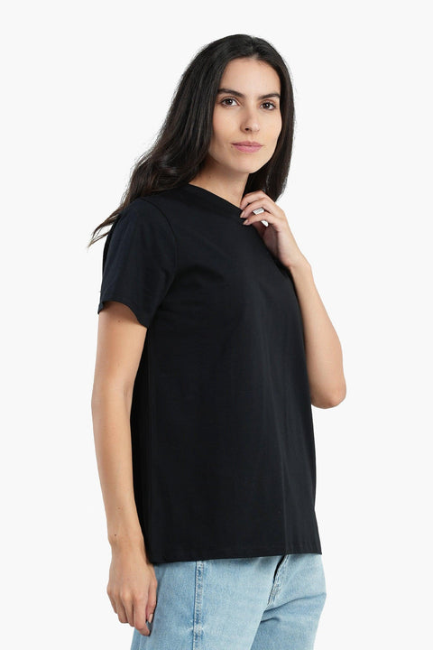 Cotton Basic Slip On T-Shirt