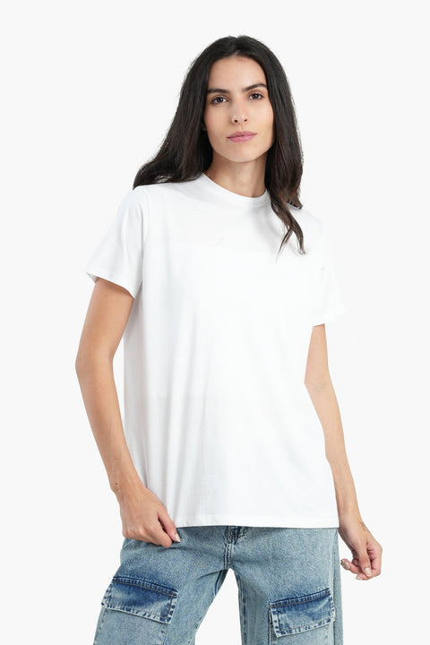 Cotton Basic Slip On T-Shirt