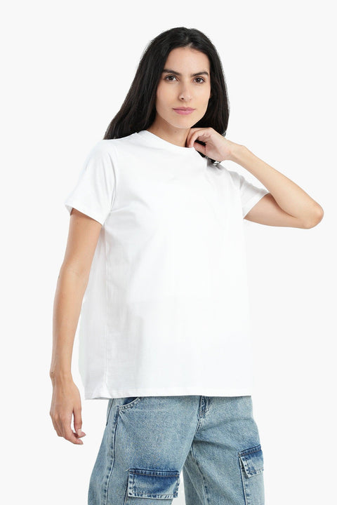 Cotton Basic Slip On T-Shirt