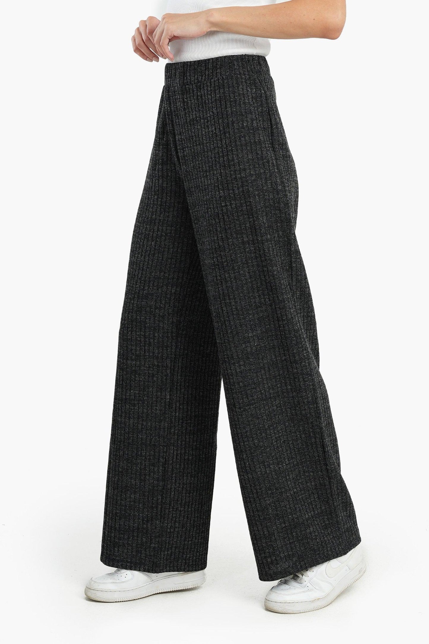 Wool Blend Knitted Pants