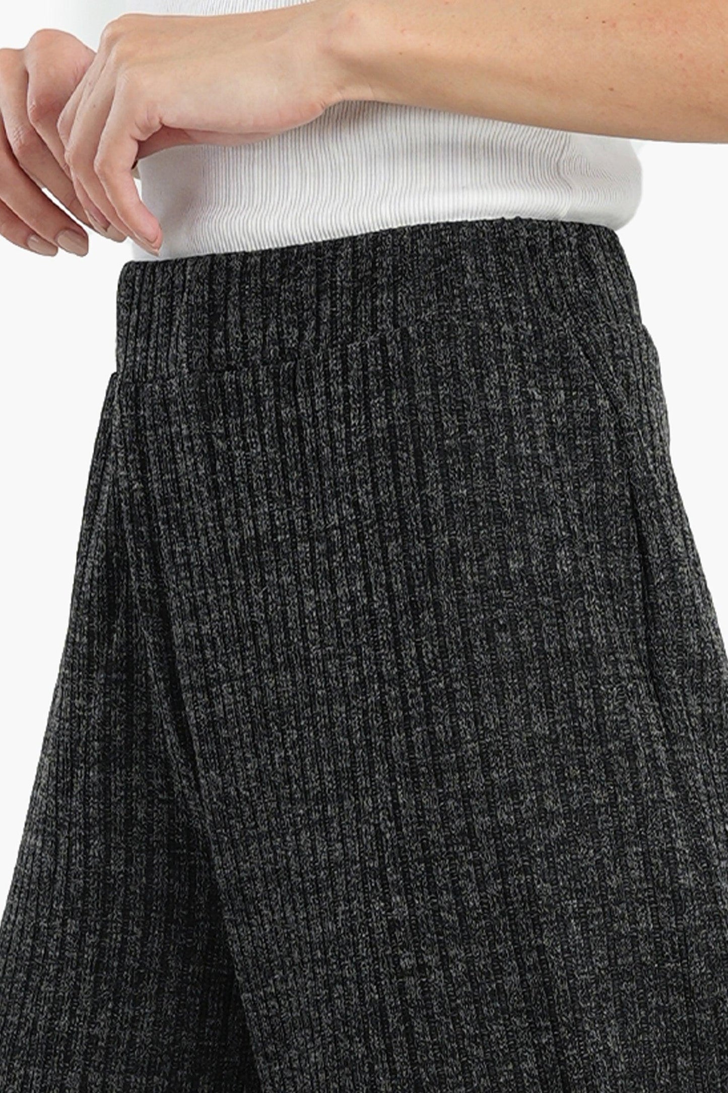 Wool Blend Knitted Pants