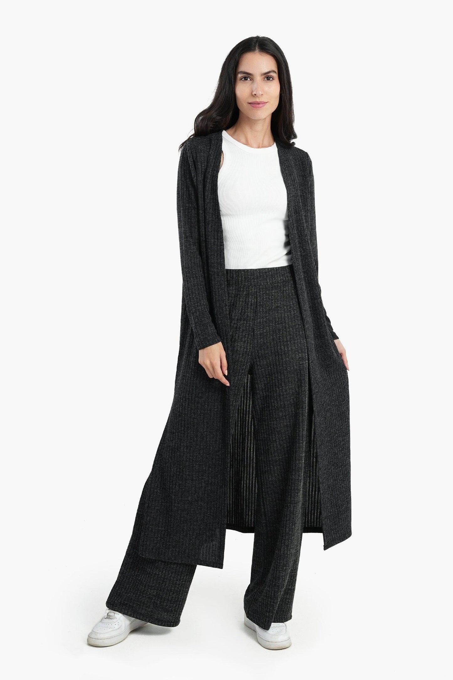 Wool Blend Knitted Pants