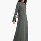 Dress with Long Flared Sleeves
