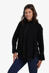 Shirt with Contrast Stitching
