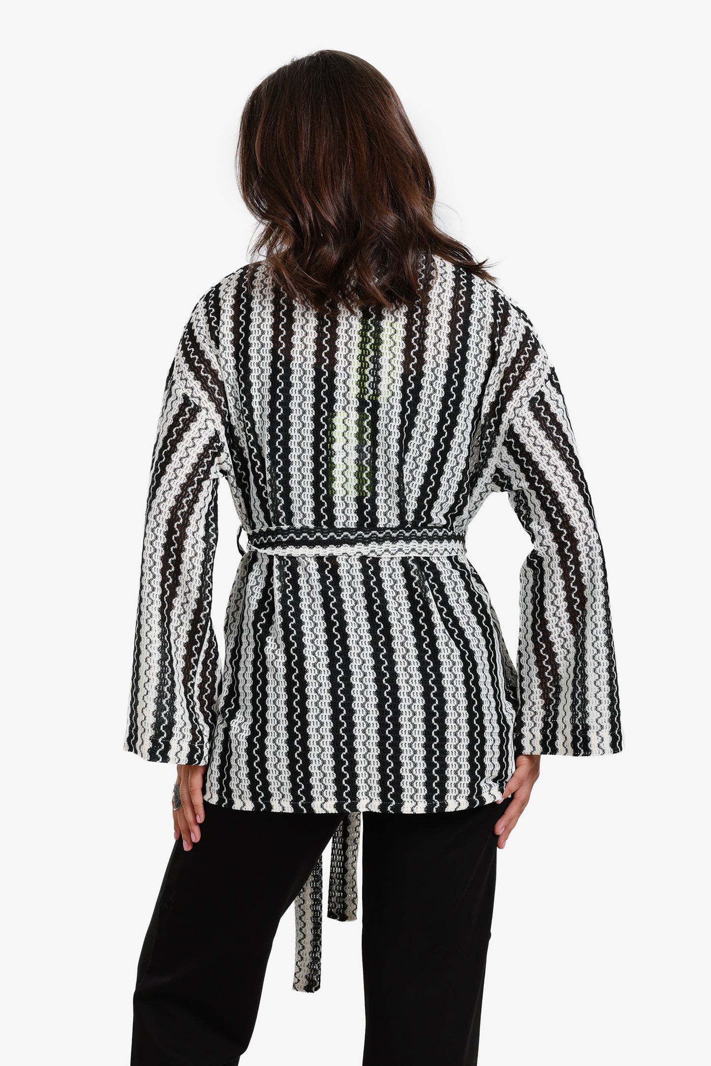Striped Tencel Summer Cardigan