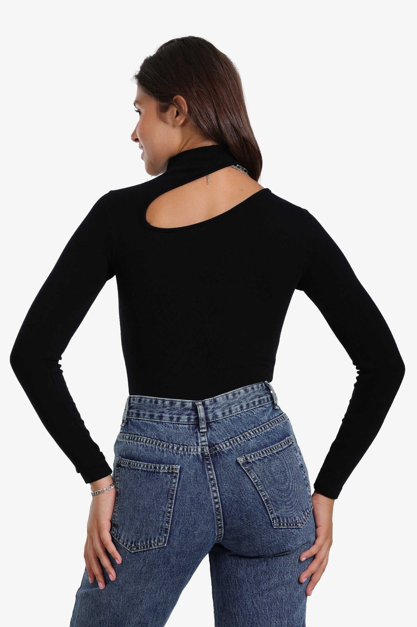 بودي سوت ميكروفايبر مضلع بفتحة 