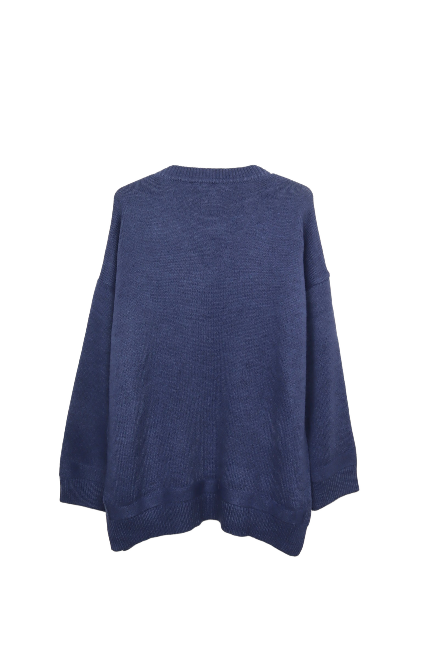 Ribbed V-Neck Pullover