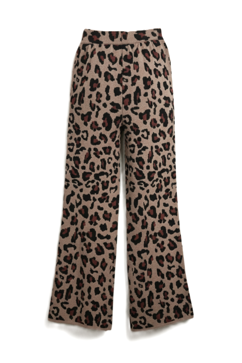 Leopard Flare Pants