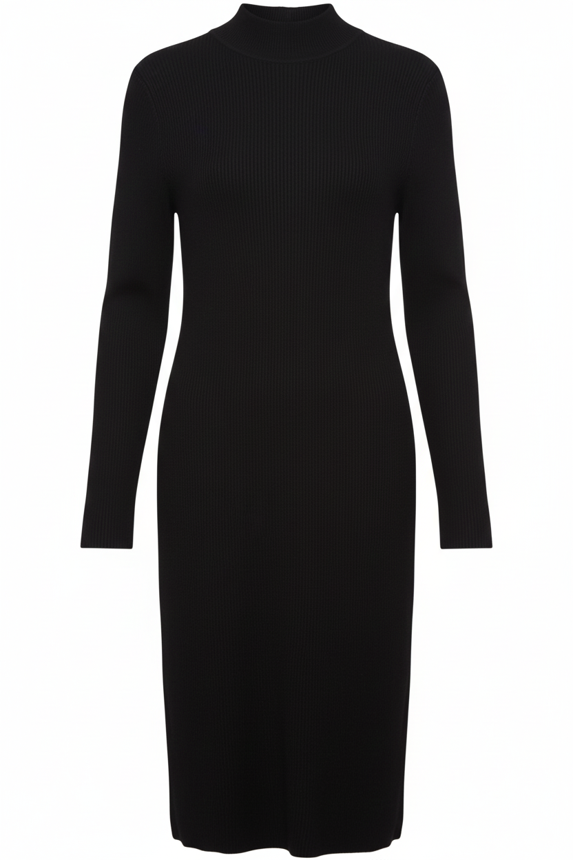  V فستان مضلع بياقة