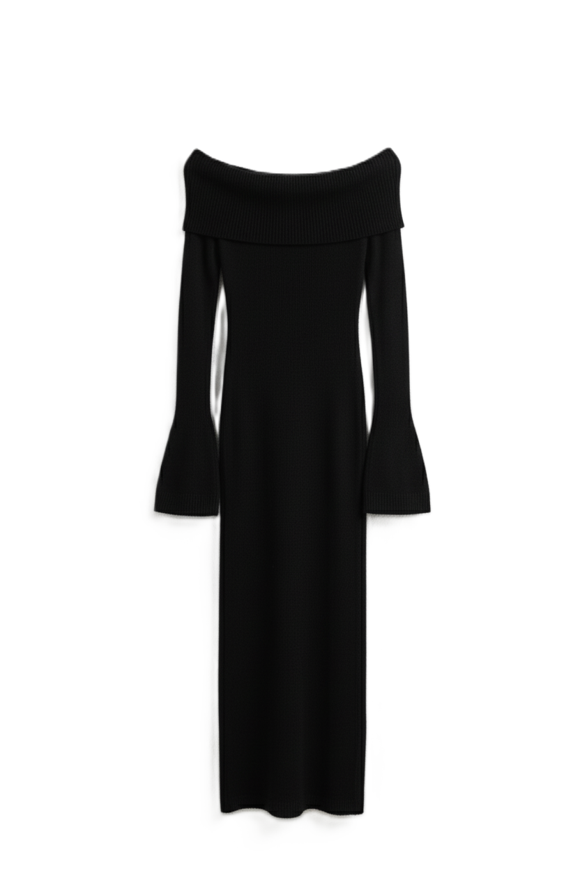 فستان ماكسي أوف شولدر