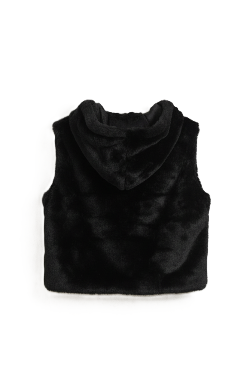 Cropped Hooded Vest