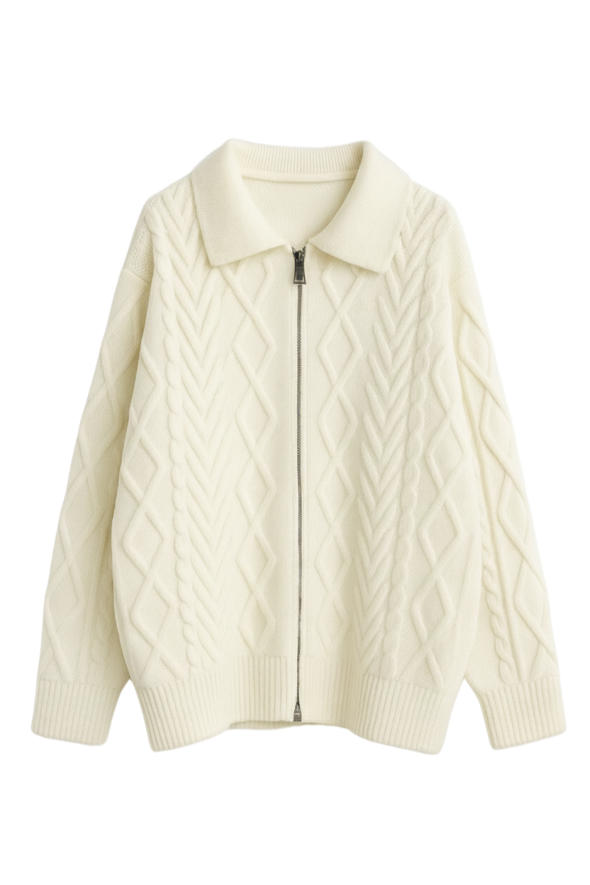 Zip-Up Closure Caridgan